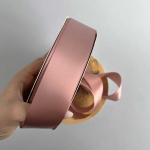 Лента атлас Ding Xin 4 см * 90 м - #1005 Роуз Голд. Photo 2